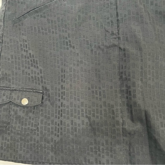 Izod Xfg Golf Skort Skirt Stretch Textured Black Geometric Mesh Brief Size 14 - Picture 10 of 15